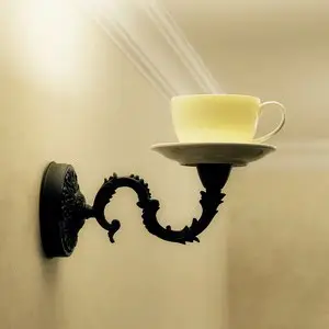 Світильник з чашки, для кавїярні